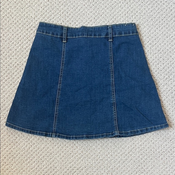 Altar'd State Blue Denim Mini Skirt - Picture 4 of 5